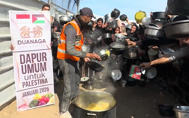 Bantuan makanan untuk keluarga di Gaza selama musim dingin