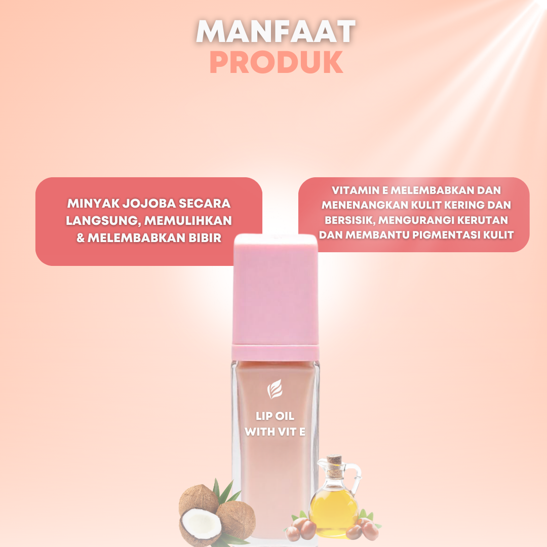 Lip Oil With Vitamin E and Coconut